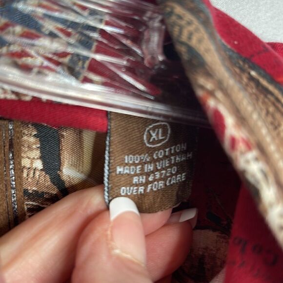 North River Outfitters Vintage Motorcycle Americana Button Down Shirt. Size XL. - Picture 5 of 8